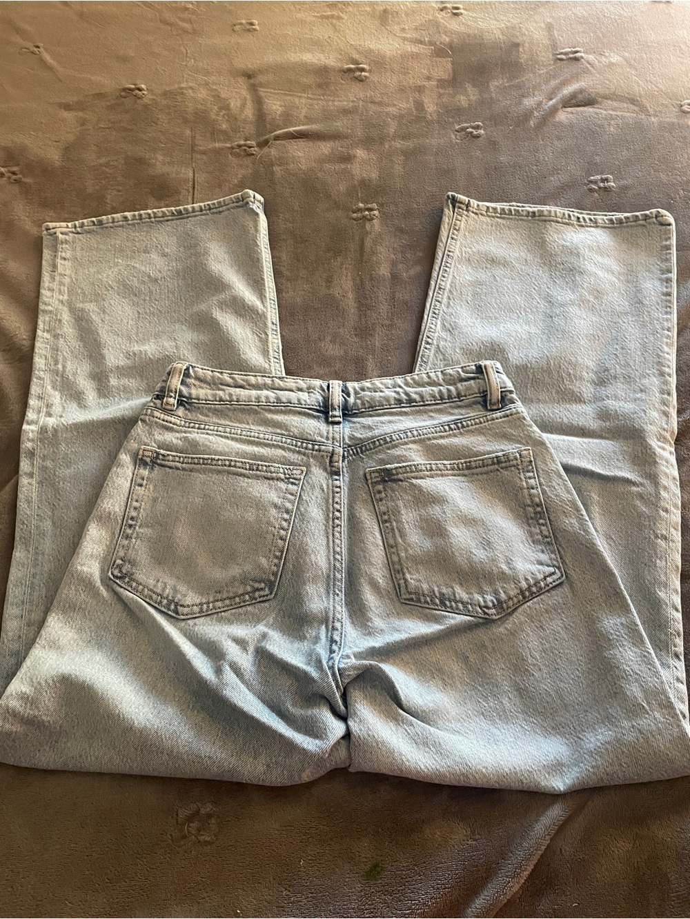 H&M Light Blue Straight-Leg Women's Jeans - Picture 4 of 5
